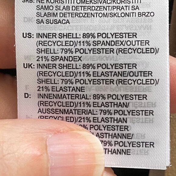 Adidas Circuit MS Sports Bra GM8300 Recycled Polyester Activewear Black+White S - Picture 9 of 10